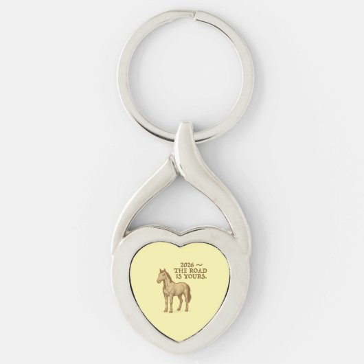 Keychain with horse キーホルダー (正面)