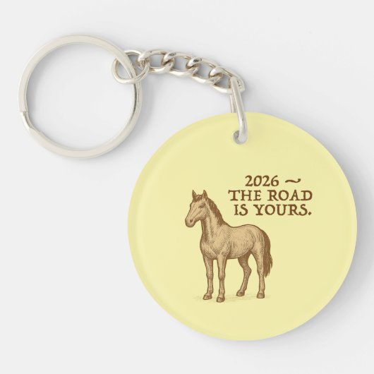 Keychain with horse キーホルダー (正面)