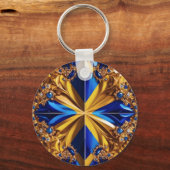 Keychain with Sweden Colorsデザイン キーホルダー (正面)