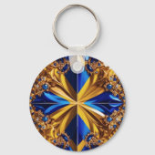 Keychain with Sweden Colorsデザイン キーホルダー (裏面)