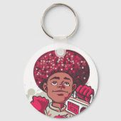 Keychain – YOUTH Power Afro & Boombox Urban Design キーホルダー (裏面)
