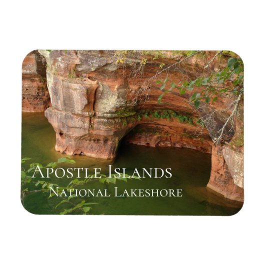 Keyhole Arch, Apostle Islands National Lakeshore マグネット (横)