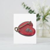 KeyHoleKeyRedHeart071611 ポストカード (スタンド正面)