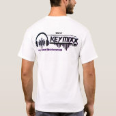 KEYMIXX. 公式 ベーシック ダーク Tシャツ (裏面)