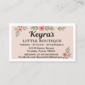 KEYRA'S LITTLE BOUTIQUE IN UVALDE 名刺 (正面)