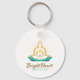 Keyring with Brightheart Meditation Logo キーホルダー