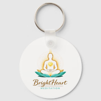 Keyring with Brightheart Meditation Logo キーホルダー