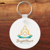 Keyring with Brightheart Meditation Logo キーホルダー (正面)