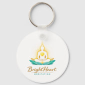 Keyring with Brightheart Meditation Logo キーホルダー (裏面)