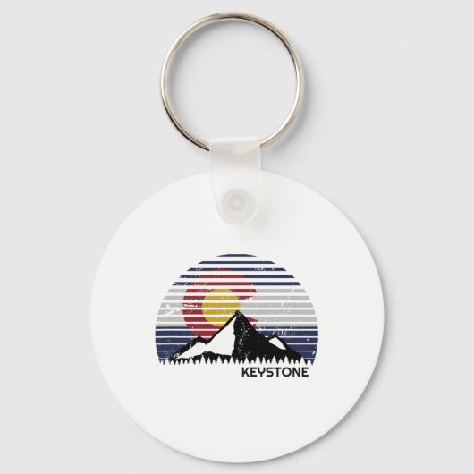 Keystone, Colorado X Co Flag Mtn Top キーホルダー (正面)