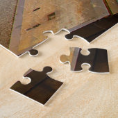 Keystone West Virginia.クリスマスグリーティング ジグソーパズル (側面)