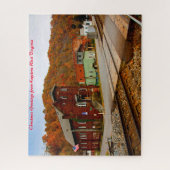 Keystone West Virginia.クリスマスグリーティング ジグソーパズル (縦)