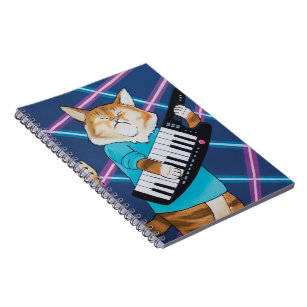 Keytar猫のノート ノートブック