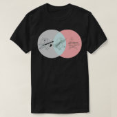 Keytar Platypus Venn Diagram Gray Blue Pink Tシャツ (デザイン正面)