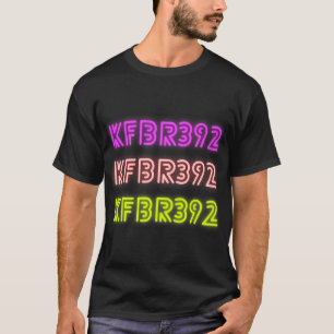 KFBR392ライセンスプレートレトロ1980sデザイン Tシャツ