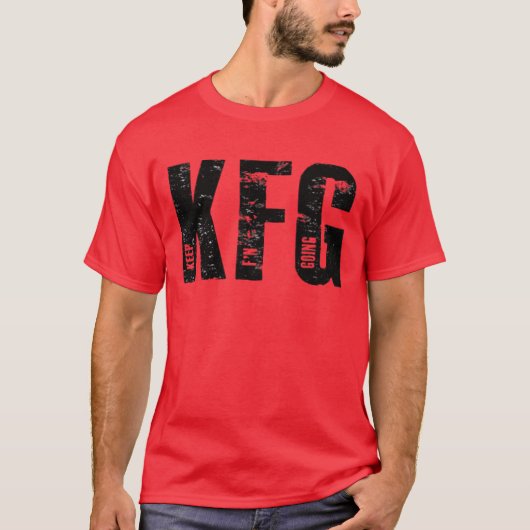 KFG Keep F'N Going ミリタリースタイル Tシャツ (正面)