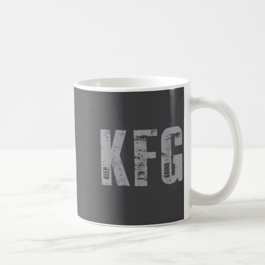 Kfg Keep F'n Going Military Style  コーヒーマグカップ (右)