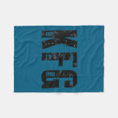 Kfg Keep F'n Going Military Style  フリースブランケット (正面(横))