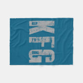 Kfg Keep F'n Going Military Style フリースブランケット (正面(横))