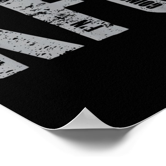 Kfg Keep F'n Going Military Style ポスター (角)