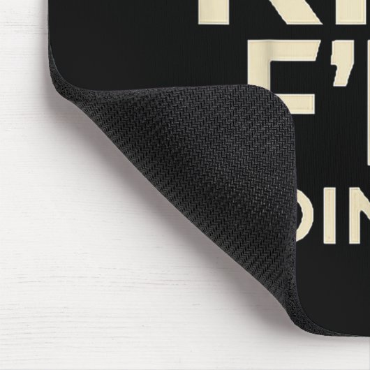 Kfg Keep F'n Going Military Style  マウスパッド (コーナー)