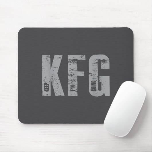 Kfg Keep F'n Going Military Style  マウスパッド (マウス)