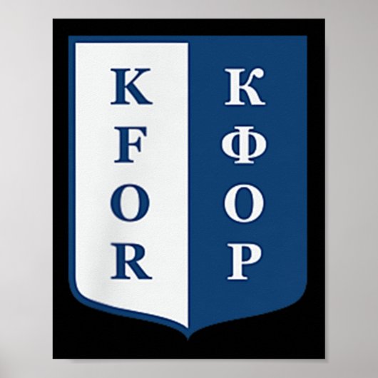 Kfor Kosovo合同平和維持活動Yug ポスター (正面)