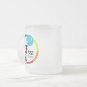 KFSSIの公式のorkshopのロゴのマグ フロストグラスマグカップ (正面左)