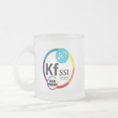 KFSSIの公式のorkshopのロゴのマグ フロストグラスマグカップ (左)