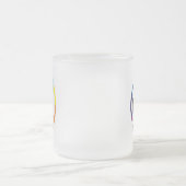 KFSSIの公式のorkshopのロゴのマグ フロストグラスマグカップ (中央)