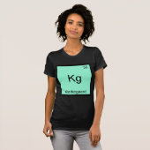 Kg - Kierkegaard元素おもしろい化学シンボルT Tシャツ (正面フル)
