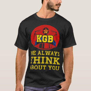 KGB我々は常に考えよよ共産主義ソ連の国 Tシャツ
