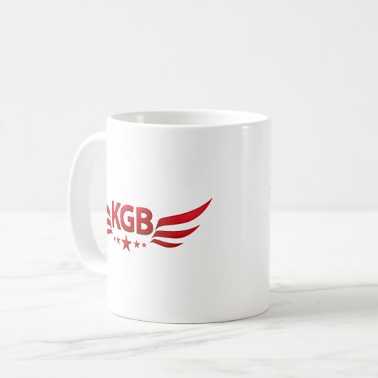 kgb コーヒーマグカップ (正面左)