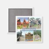 KH *カンボジア-アンコールワット-フォノムペン マグネット (正面/裏面)