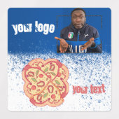 Khabyラメピザシール ラベル (デザイン1)