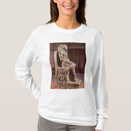 Khafreの彫像は即位しました Tシャツ (正面)