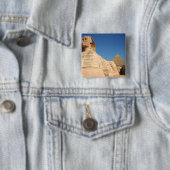 Khafre、ギーザのスフィンクスそしてピラミッド 缶バッジ (インサイチュ)
