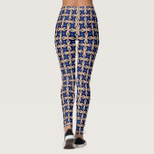 Khaki and blue chequered Leggings レギンス (裏面)