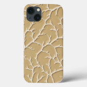 Khaki Branch Pattern iPhone Case with Texture Case-Mate iPhoneケース