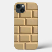 Khaki Brick Design iPhone Case Tough Style Case-Mate iPhoneケース (裏面)