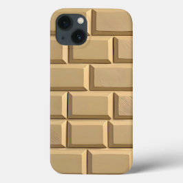 Khaki Brick Design iPhone Case Tough Style iPhone 13ケース