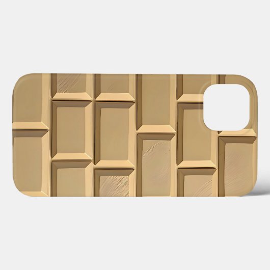 Khaki Brick Design iPhone Case Tough Style Case-Mate iPhoneケース (裏面 (横))