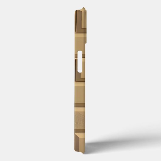 Khaki Brick Design iPhone Case Tough Style Case-Mate iPhoneケース (裏面 / 右)