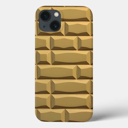 Khaki Brick Texture iPhone Case Stylish Look Case-Mate iPhoneケース (裏面)