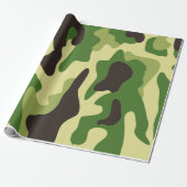 Khaki camouflage pattern ラッピングペーパー (アンロールド)