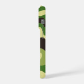 Khaki camouflage pattern iPhoneケース (左側面)
