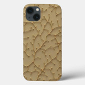 Khaki Cracked Texture Modern iPhone Case Case-Mate iPhoneケース (裏面)