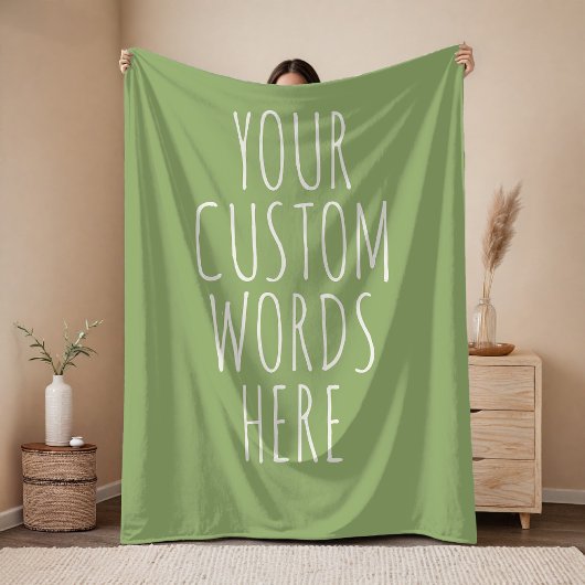 Khaki Custom Birthday Text Blanket Gift for Moms  フリースブランケット