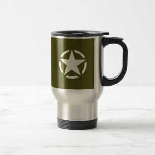 Khaki Greenの星型ヴィンテージ トラベルマグ