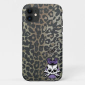 Khaki Leopard Dokuro-Chan Case-Mate iPhoneケース (裏面)